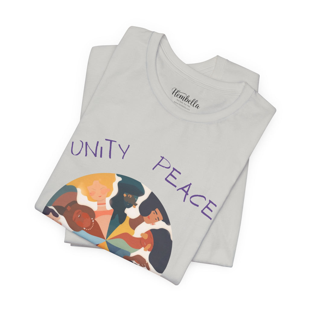 Unity Peace Love Hope T-Shirt — Diverse People Circle Graphic Tee