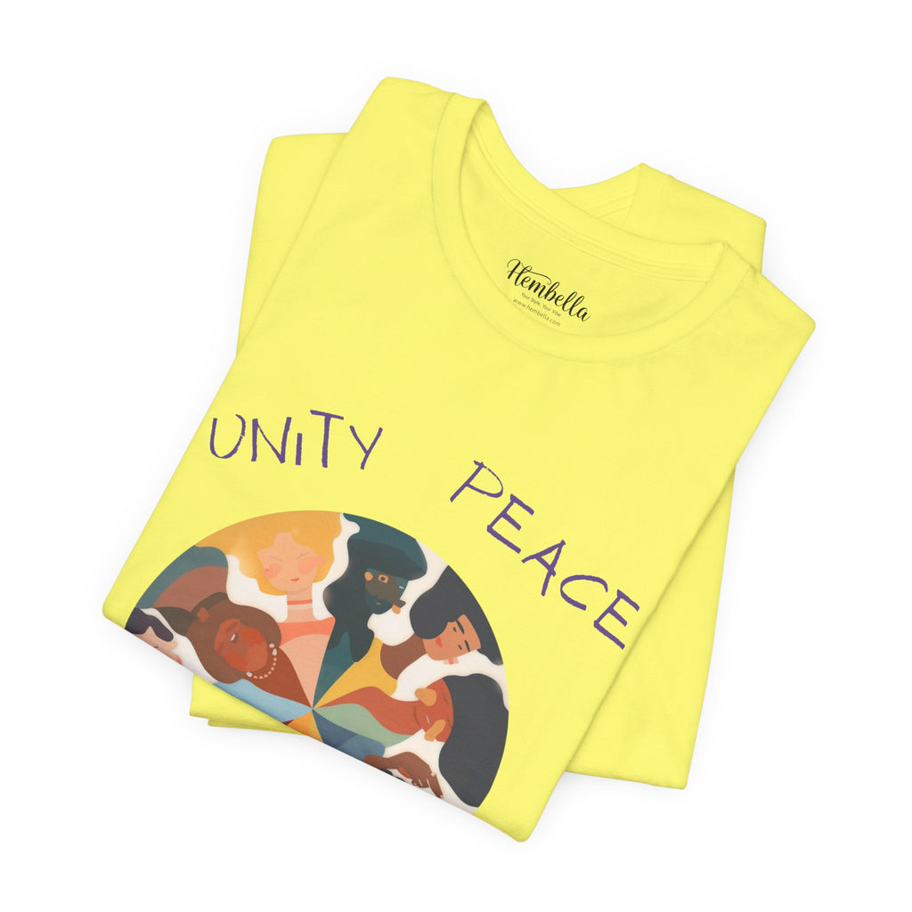 Unity Peace Love Hope T-Shirt — Diverse People Circle Graphic Tee