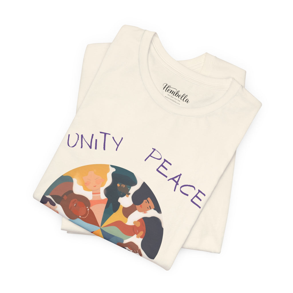 Unity Peace Love Hope T-Shirt — Diverse People Circle Graphic Tee