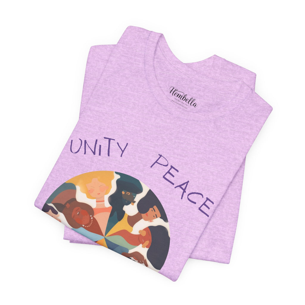 Unity Peace Love Hope T-Shirt — Diverse People Circle Graphic Tee