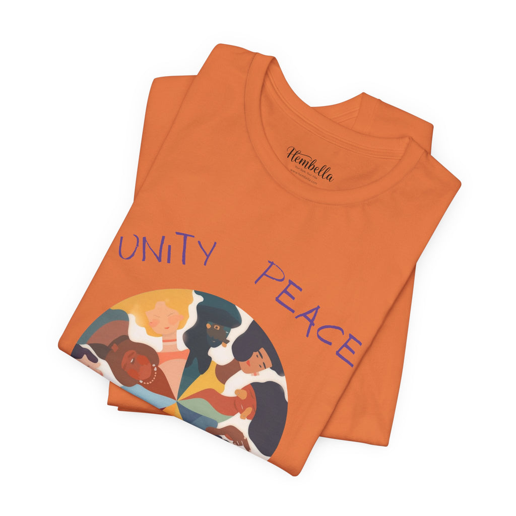 Unity Peace Love Hope T-Shirt — Diverse People Circle Graphic Tee